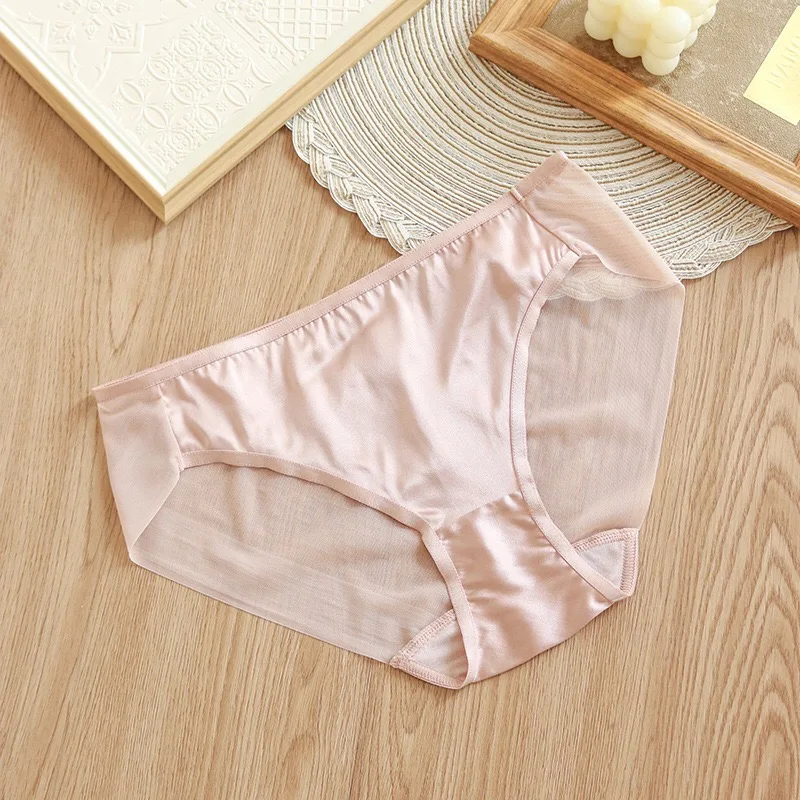 Natural Silk Seamless Underwear Women Mulberry Silk Underwear ...