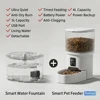 Pet Set:4L Button Feeder+USB Fountain-Black