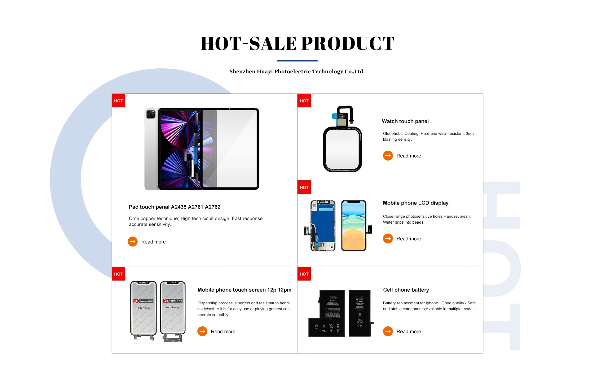 Company Overview Shenzhen Huayi Optoelectronic Technology Co., Ltd.
