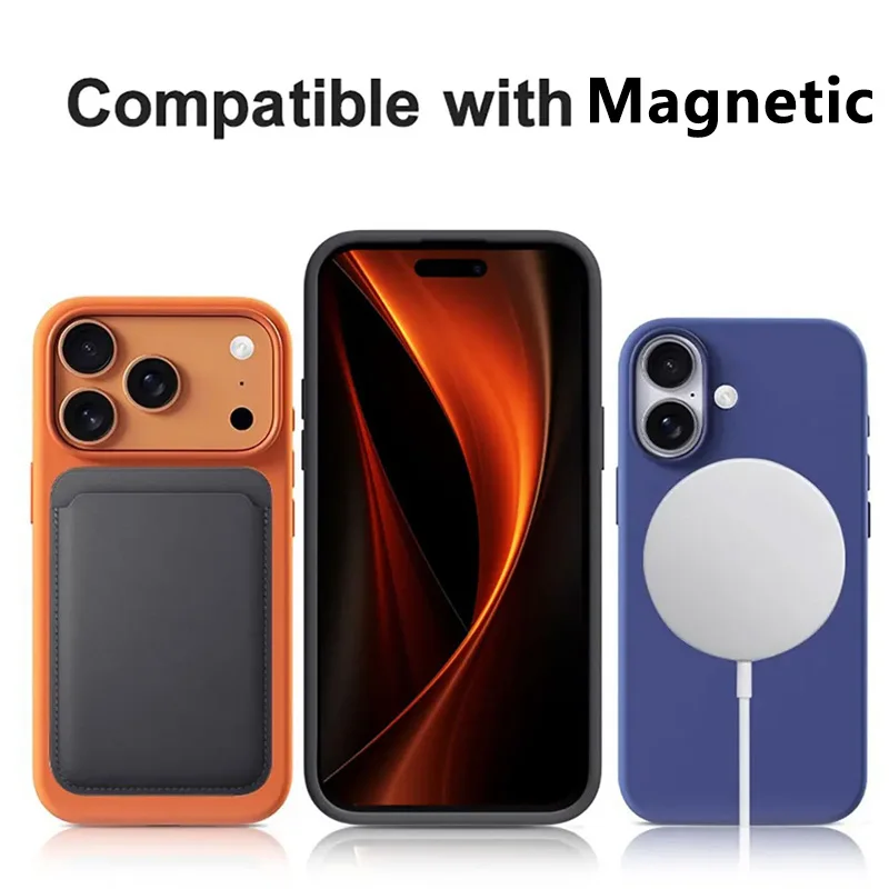 product custom logo stain resistant phone case silicone like matte mobile phone cases for iphone 17 pro max soft comfortable grip-4