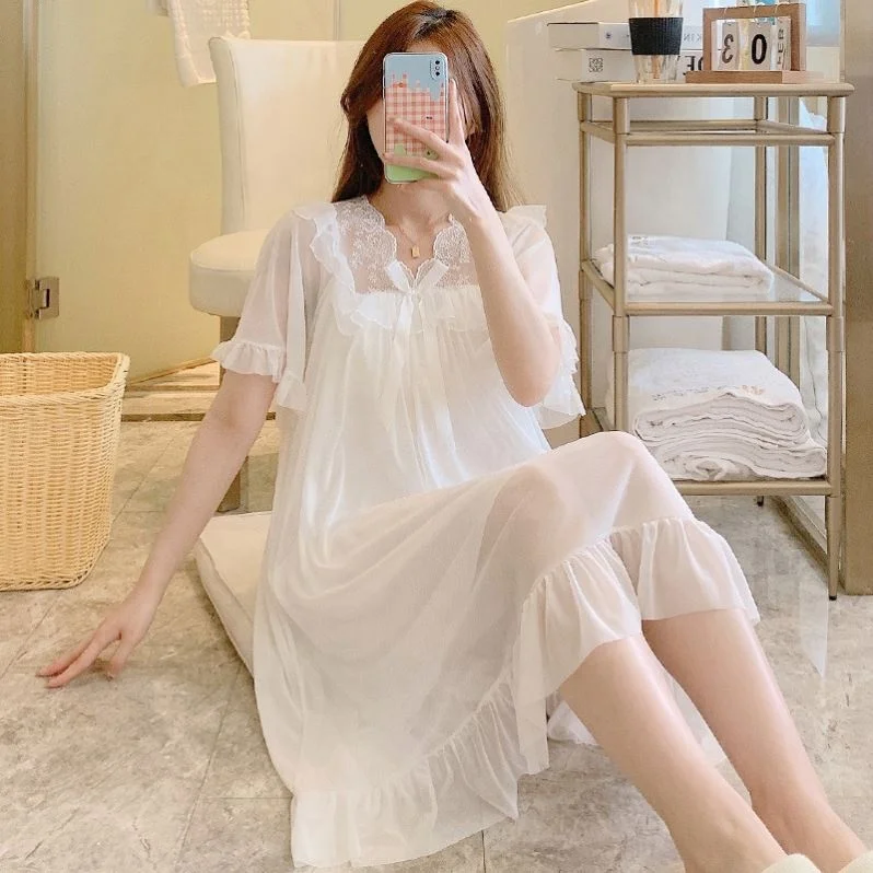 transparent night dress for ladies Transparent Sleepwear