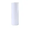 White sublimation straight tumbler