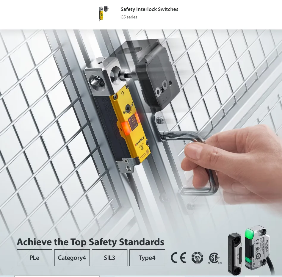 電源リリース標準タイプオリジナルKEYENCE GS-51N10 GS-51N5 10m