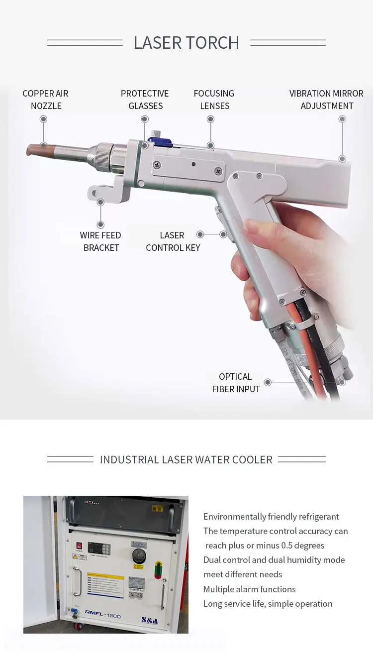 Handheld laser welding machine 4 in 1 multifunctional small machine cutting welding rust removal cleaning welding supplier