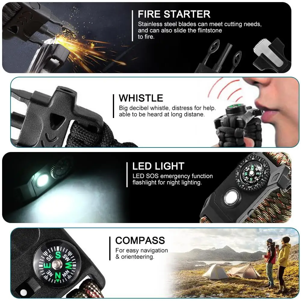 Baiyuheng Wholesale Comfortable 550 Survival Paracord Handmade Paracod
