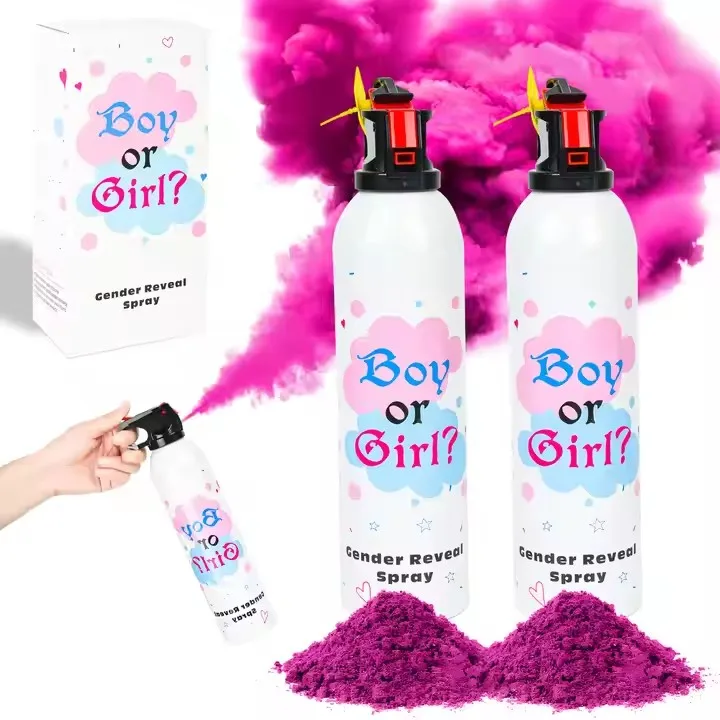 Spray gender reveal rosa e blu polvere colorata set 2 pezzi_voghion.com