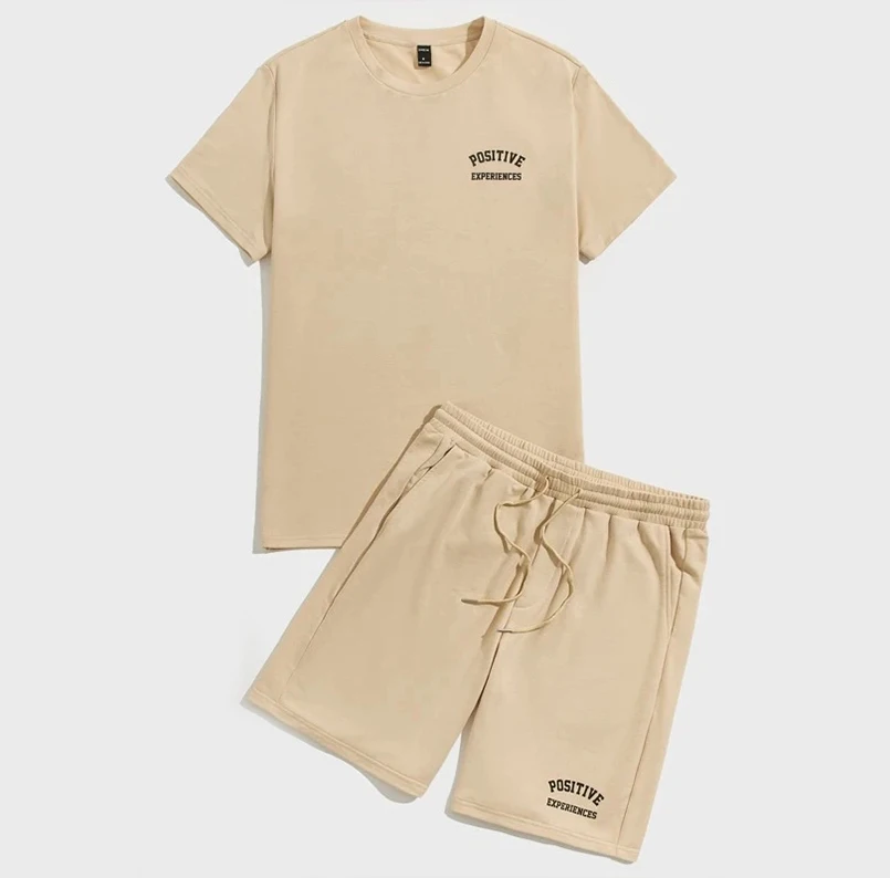 Wholesale High Quality Gym T Shirt Men Tracksuit Shorts Tshirt Set ...