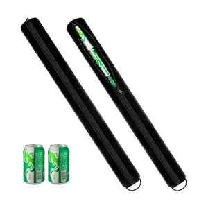 Custom Logo Portable Neoprene Beach Picnic Insulated Can Beer Tube Sleeve Soft Golf Cooler Bag