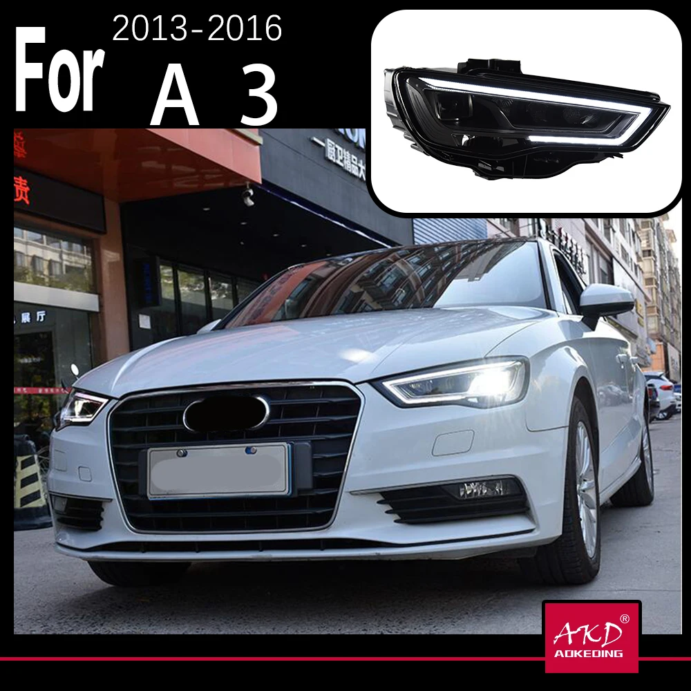 AKD Car Styling for A3 Headlights 2013-2016 - LED Animation