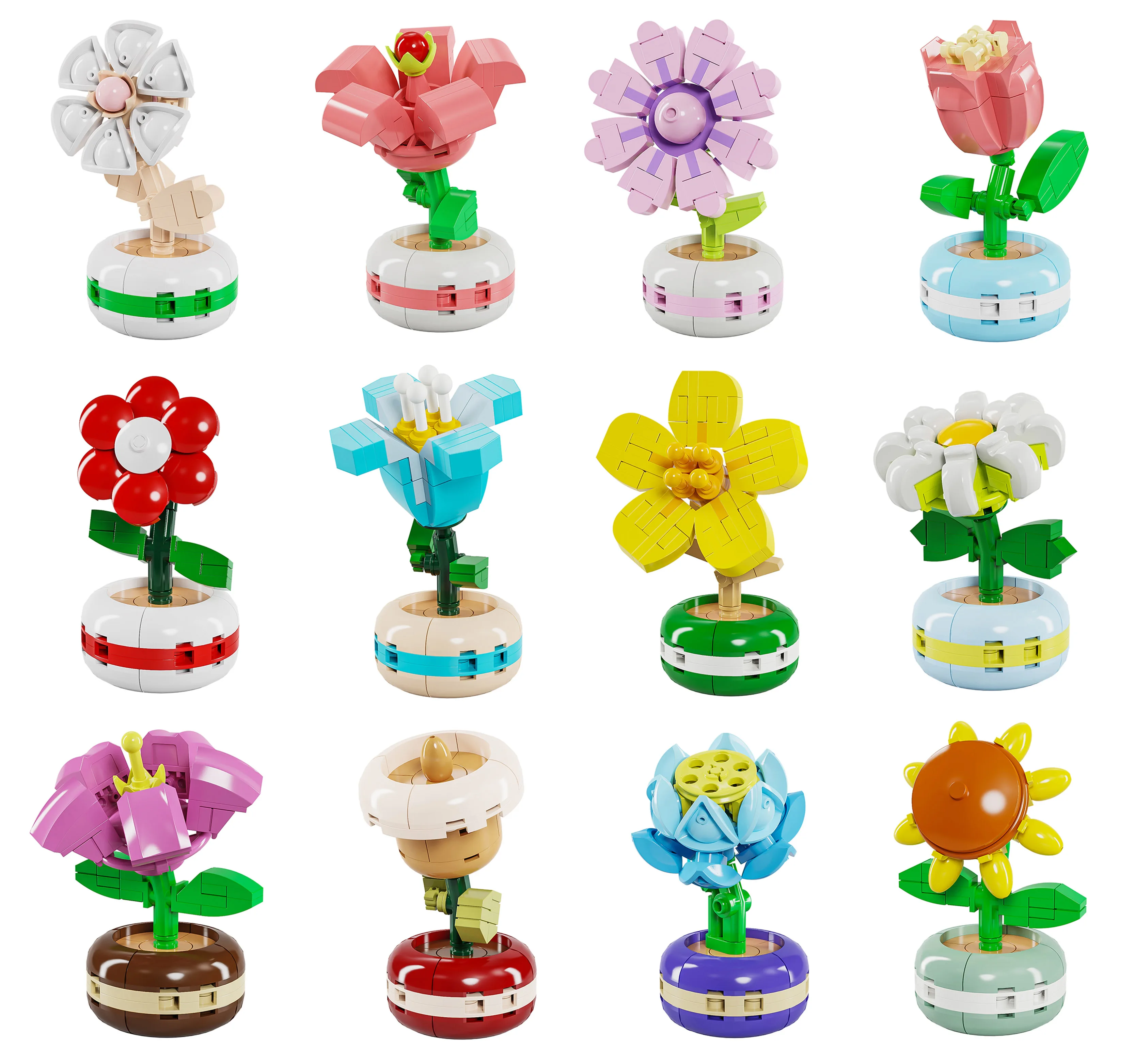 ✴︎おまけ付き✴︎Callan for Kids 【1】 【2】 【3】 【4】 QIZHILE Q-Flower Blocks - DIY Building Blocks for Kids