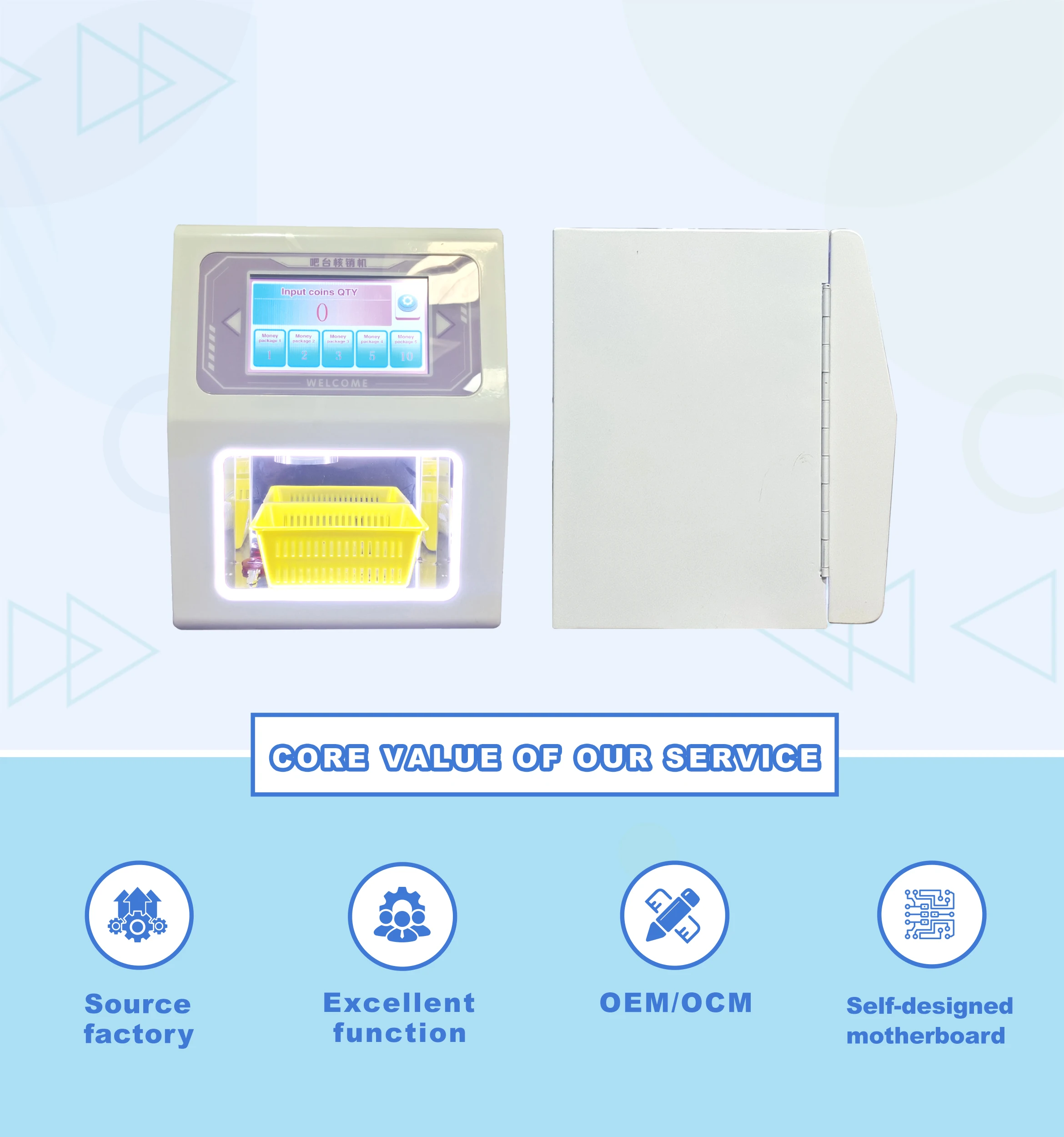 Wholesale Highly Security Currency Coin Change Machine Bar Counter Money Changer for Vending Machine for Game Center