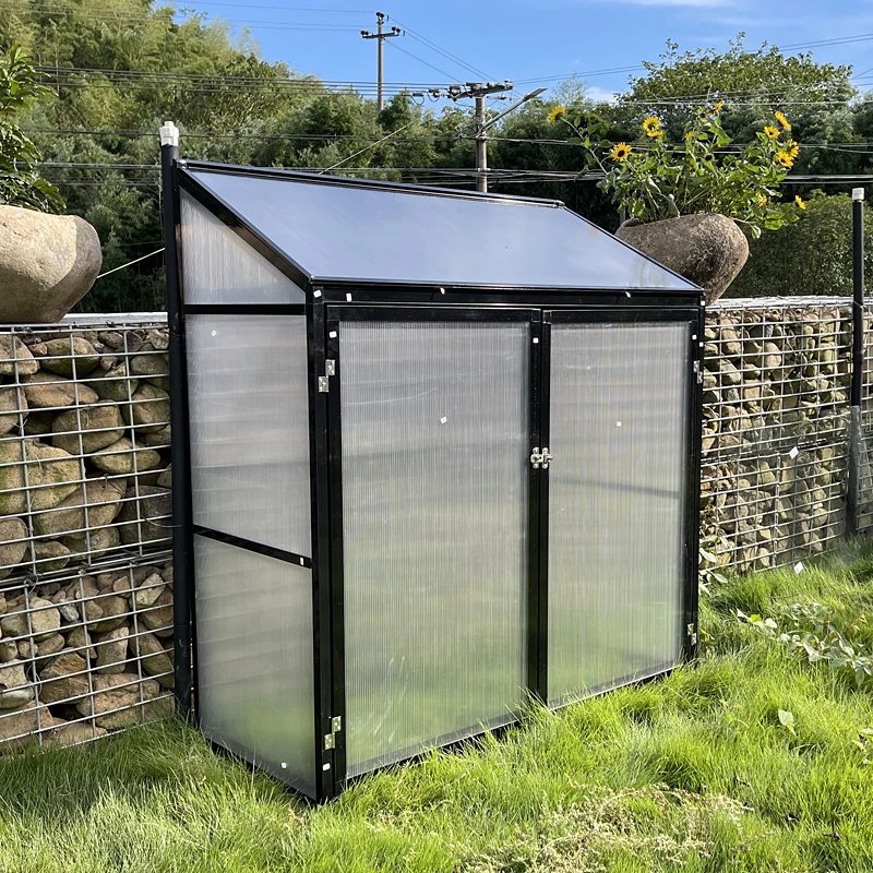 Сельскохозяйственная мини-теплица с алюминиевой рамой наборы уличных домов для садовых