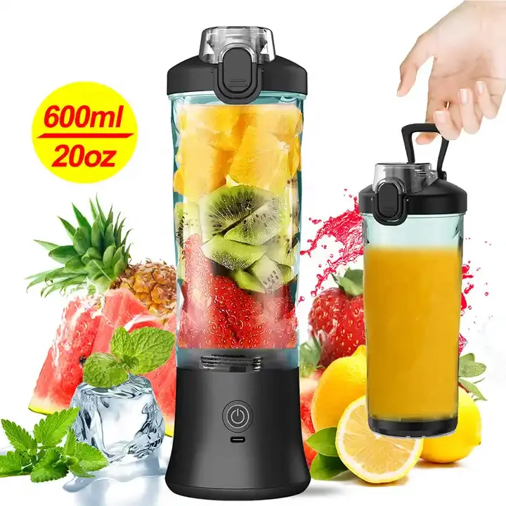 Handheld Six 3d Blades 600ml Juicer Cup 4000mah Usb Rechargeable ...