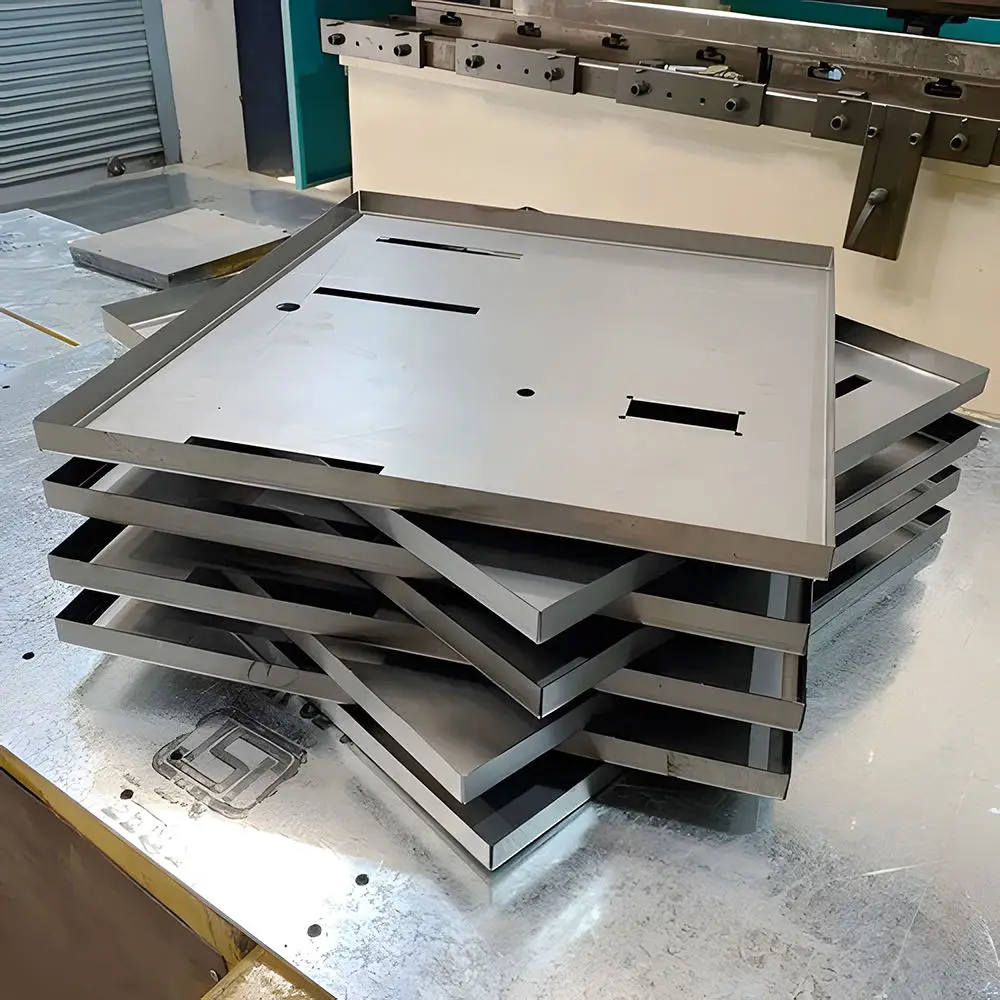 OEM Custom Aluminum Stainless Steel Frame Parts Fabrication Laser Metal Cutting Processing Sheet Metal Bending Service