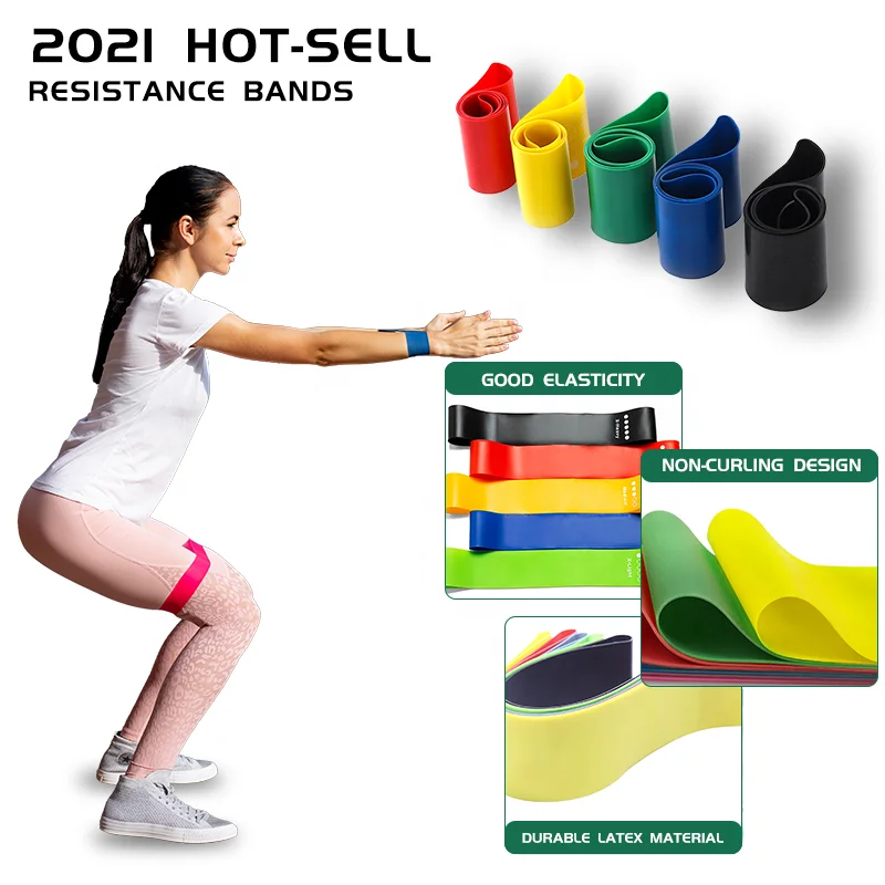 Home Gym Sports Workout Equipment Yoga Exercise Loop Gum Band Elastic  Training Fitness Rubber Band Custom Latex Resistance Band