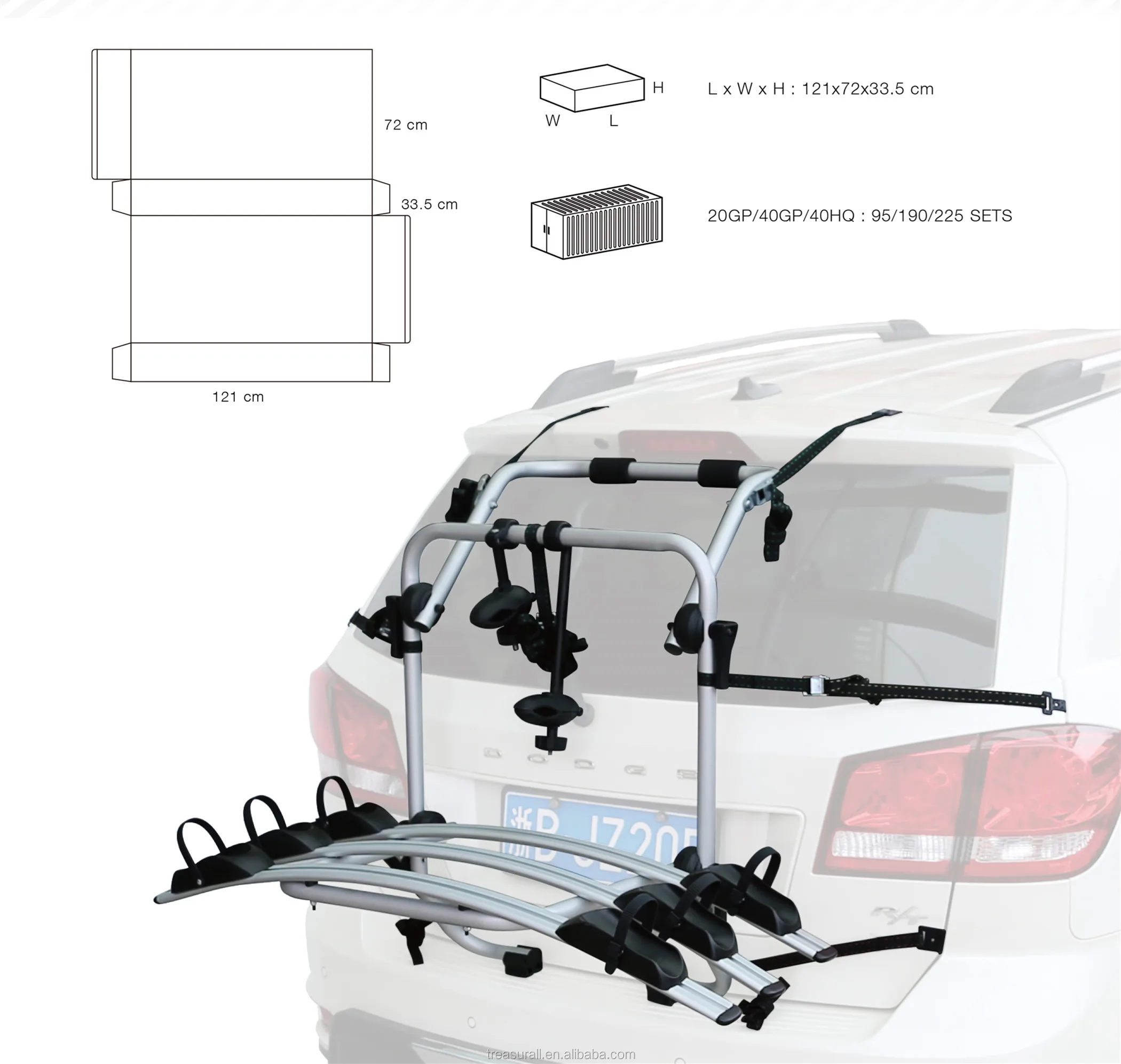 trunk platform bike rack