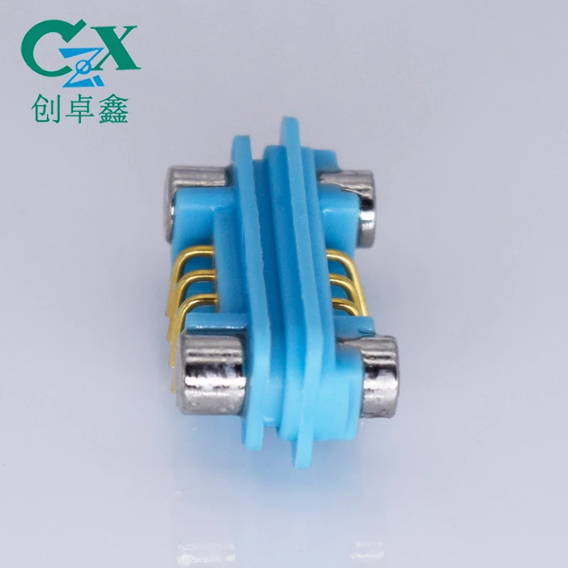 Intelligent programming block 4pin pogo pin magnetic connector