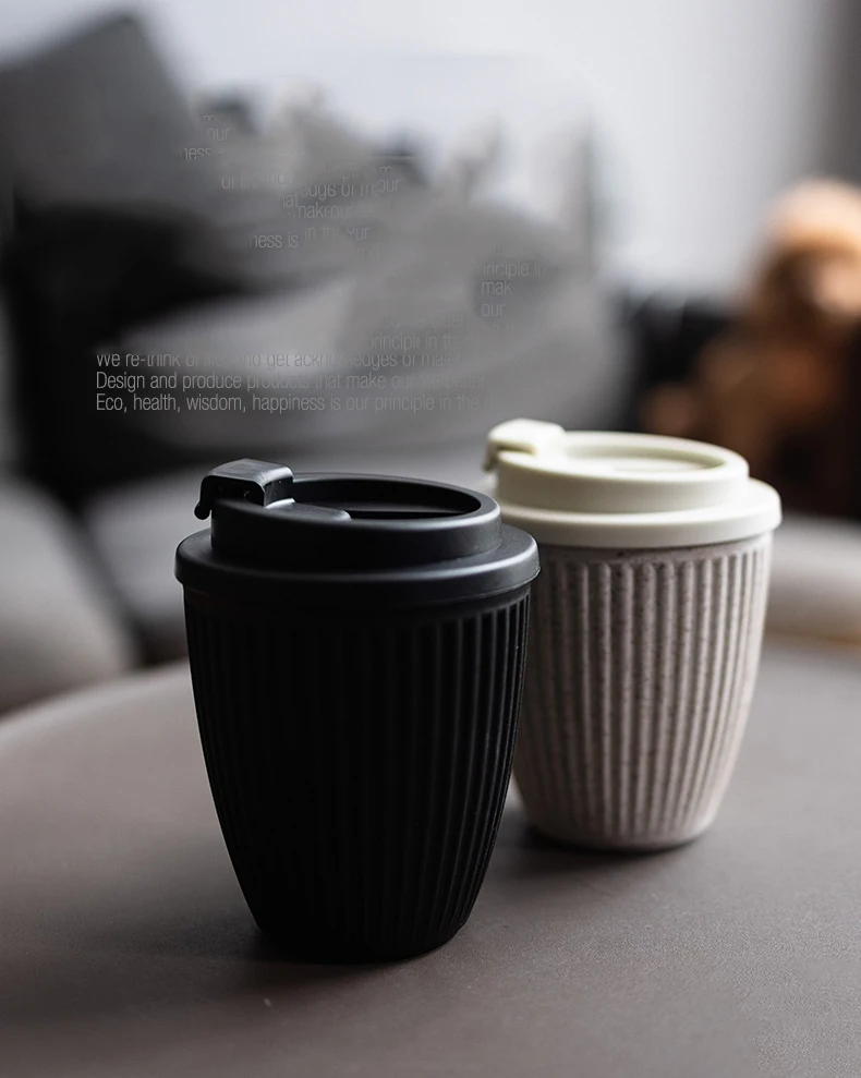 330ml Double Wall Eco Friendly Reusable Coffee Cup With Lid - Buy ...