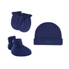 Navy blue single layer 3-piece set