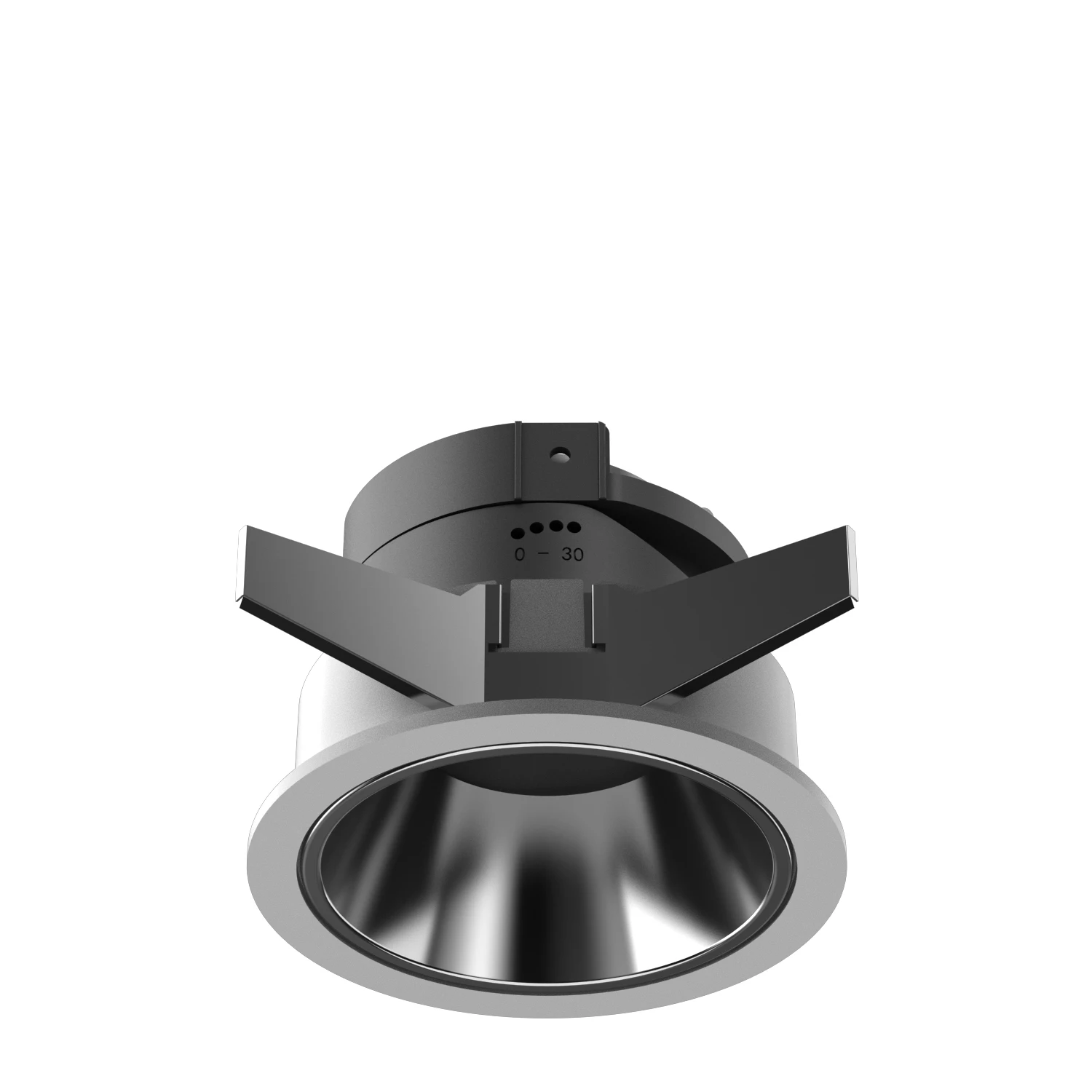 Round and Rectangular Black Adjustable Mr16 Gu10 Downlight Fixture  Frameless Recessed Spotlight Frame