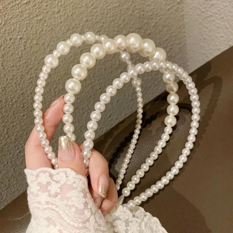 HDY11404 LV RUNWAY HIGH FASHION TRENDY PEARL THICK HEADBAND