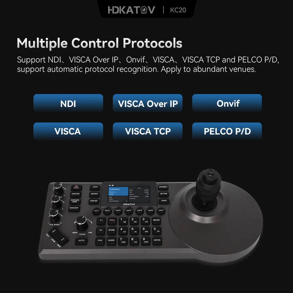 JJTS Super Broadcast Camera Keyboard Joystick IP Controller for PTZ Cameras