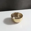 11,5*6cm de oro tamaño pequeño cepillado tazón