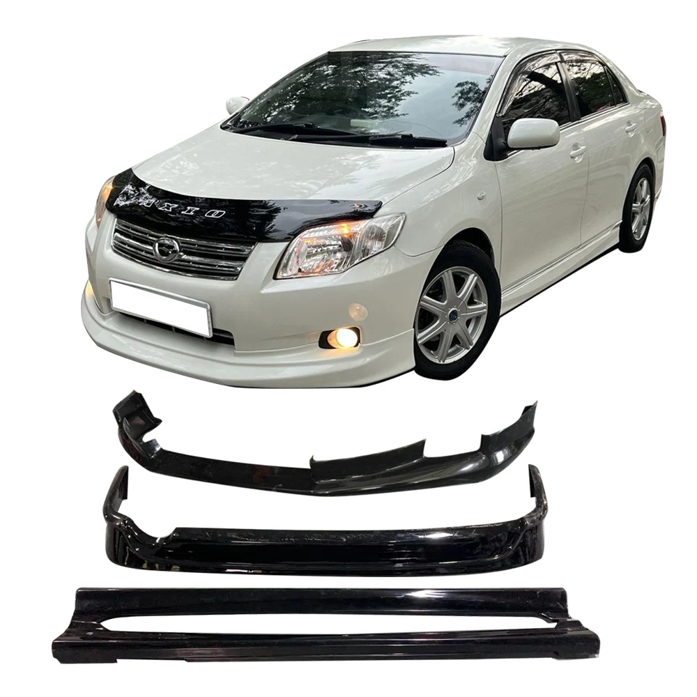 2007-2011 for Toyota for Corolla Axio Body Kit Front Lip Rear Lip Side Skirts Plastic Material No Color 2008 Axio Body Kit