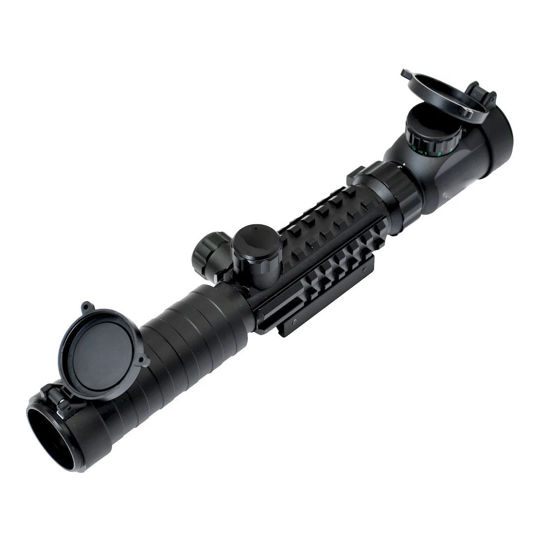 C3-9X32EG Professional Long Range Scope Tactical Sight Red Green Illumination Fishbone Hunting Scope