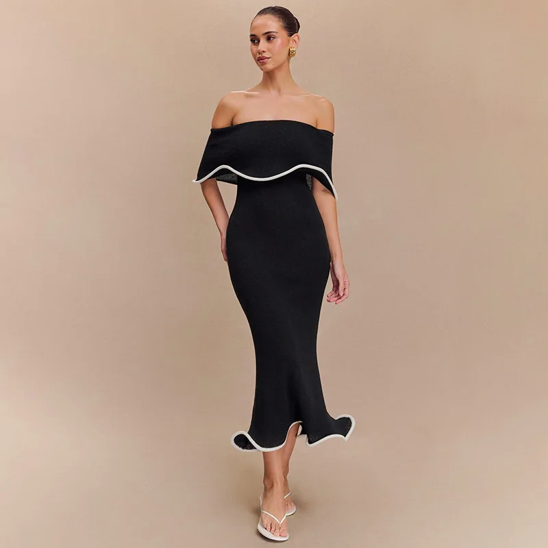 women's sweater dresses Aline tight knit sweater dress-FINAL SALE