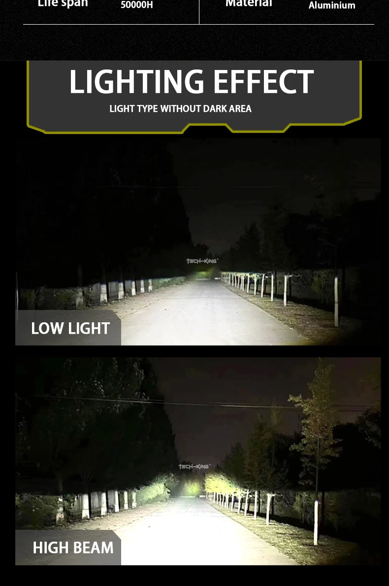 TECH-KING LED Headlights N5 76W Car LED Bulbs Auto LED Light Bulbs H1 H3 H4 H7 H11 9005 9006 9007 9012 Luces LED Headlights