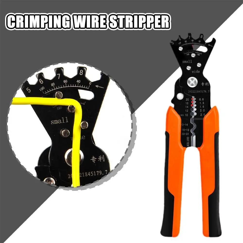 5 in 1 Multifunctional Pliers Wire Stripper Winding Hardware Tool Universal Wire Cutters for Electrician Skin Pressing Wire