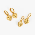E-212 Xuping copper fashion wholesale women gold plated jewelry heart shaped pendant earrings