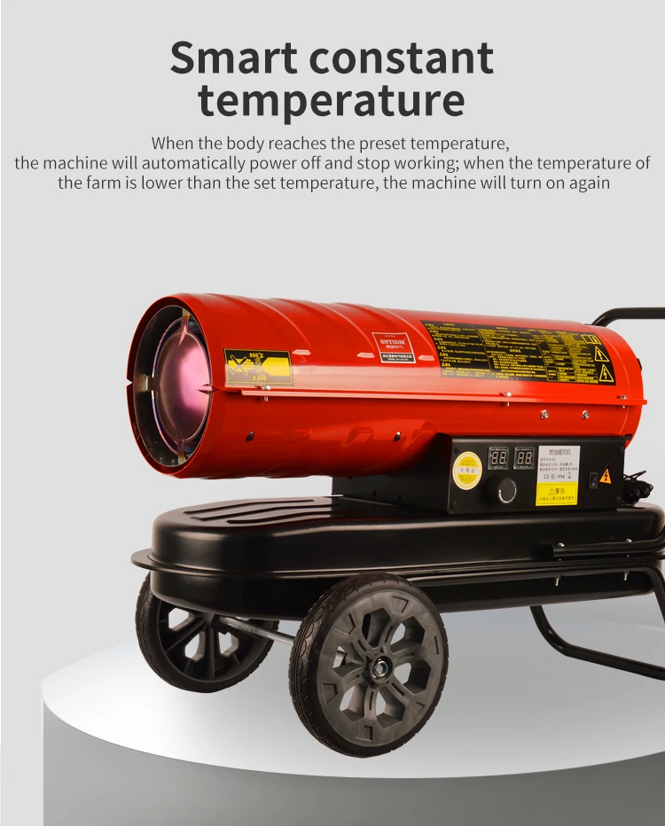 Industrial Oil Filled Kerosene Diesel Hot Air Heaters 20/30/50/60/63/80