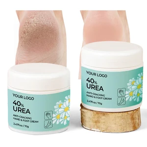 Premium Organic Olive Oil Urea 40% Foot Cream Intensive Heel Repair Anti-Crack Formula Overnight Foot Mask Aloe Vera Minerals