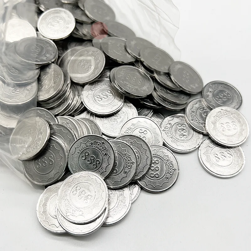 10 Pièces Jetons Métal Pour Arcade - Pièces De Jeu Acier Inoxydable 25 Mm - 13