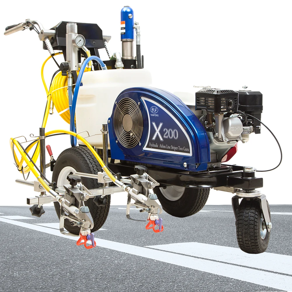 Cold Paint Spraying Road Line Marking Machine with Line Driver