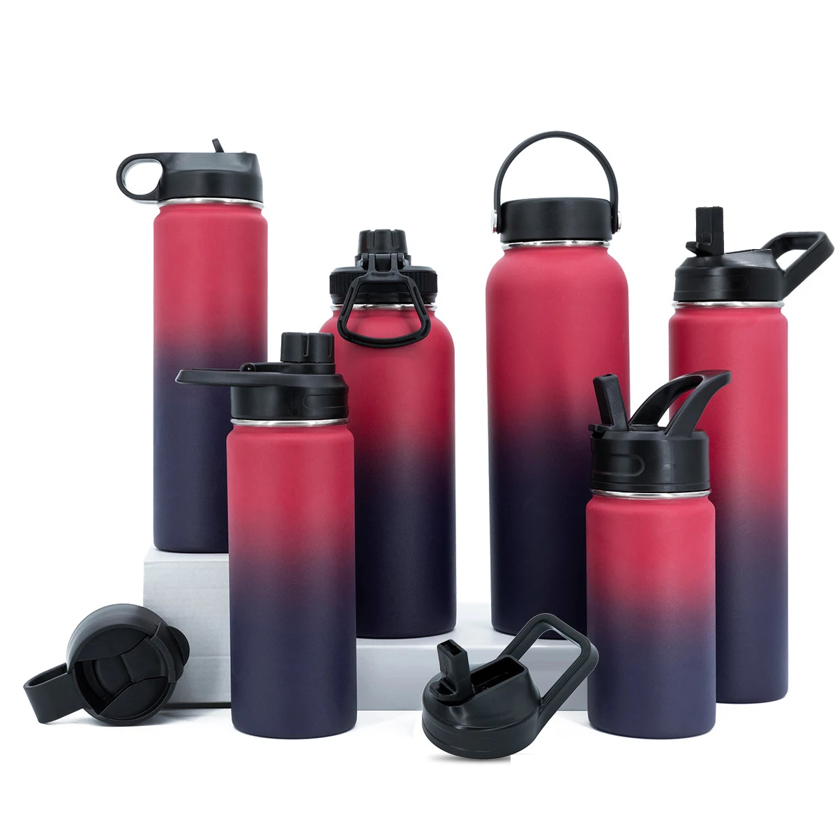 Hydro 18Oz/32Oz Tumbler Flask Vacuum Insulated Flask Stainless Steel Water Bottle Wide Mouth Outdoors Sports Bottle