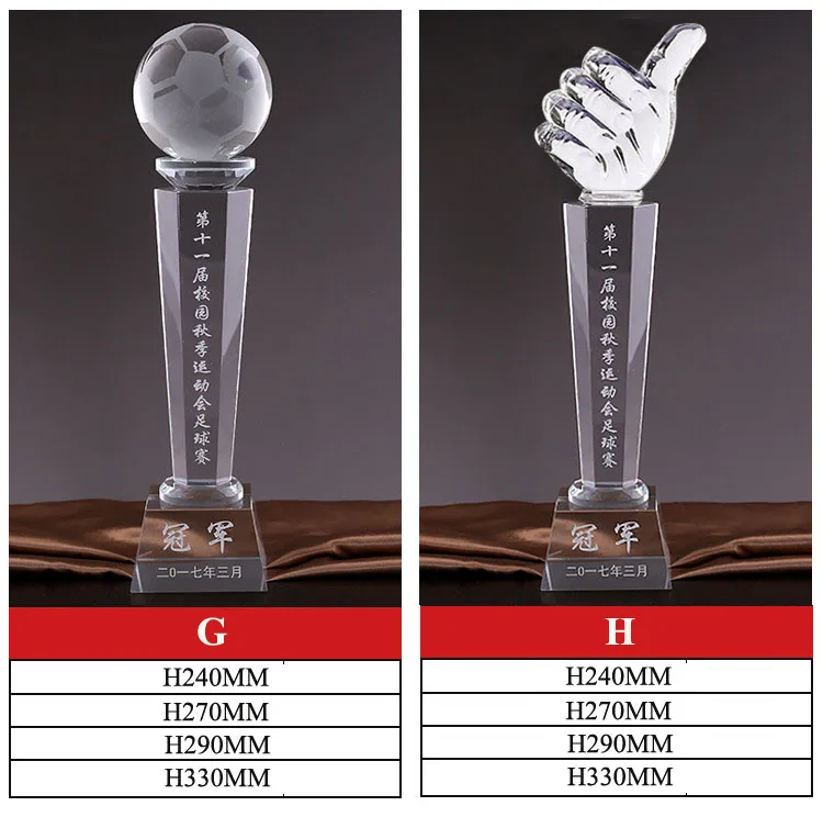 product wholesale custom metal accessory clear crystal glass plate award-31