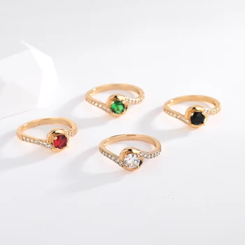 Engagement Wedding Ring, Big Diamond Rings Jewelry Women, Cheap Price 18K Gold Ring