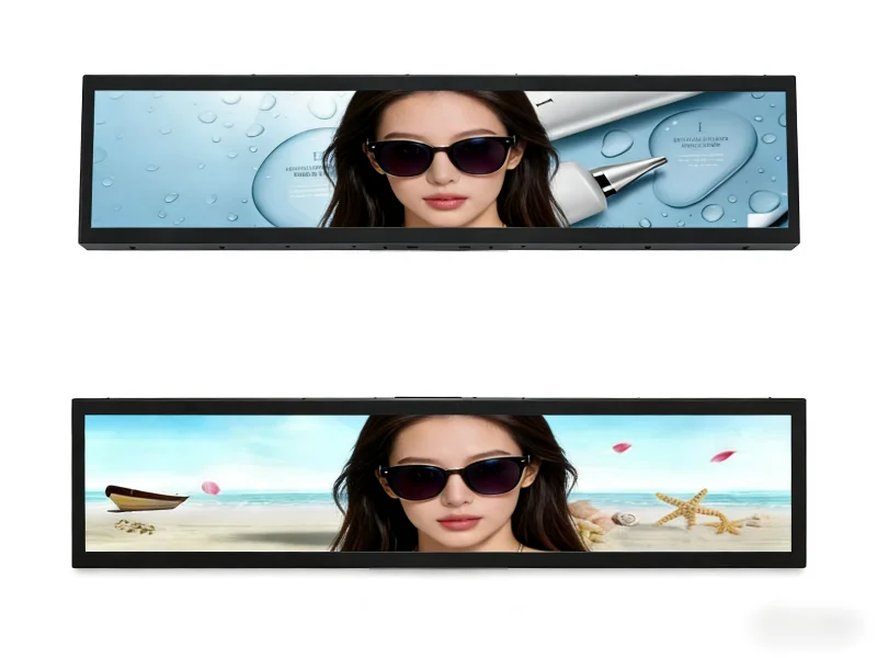 28 Inch P280IVN02.0 1500cd/m² Sunlight Readable LCD Screen 1920*360 Resolution Industrial Bar Display for Retail