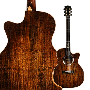 Gloria V+Whitney High Quality Professional 41/38 inch Cutaway Acoustic Guitar Spruce solid Top Classic Acoustic Guitar