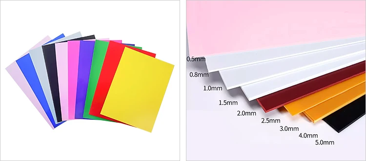 ABS Double Color Plastic Sheet 2 layer colors Engraving Blank Materials lamina plastic board for advertising Signs Badges factory