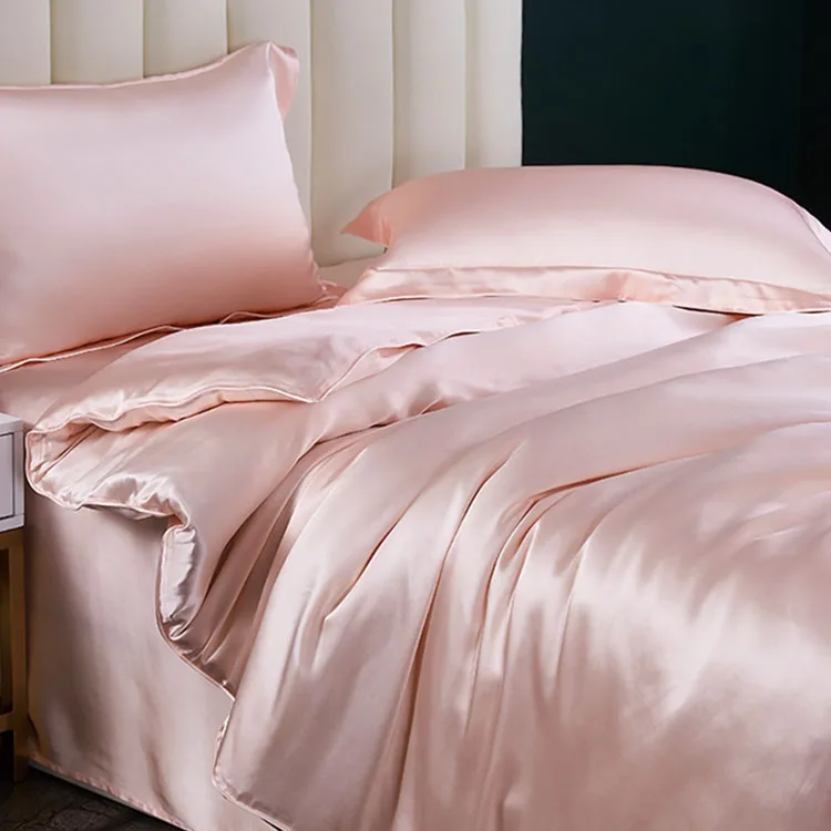 Custom Luxury Vegan Silk Satin Pillow Cover Charmeuse Pillowcase 100 Pure Mulberry Silk Pillow