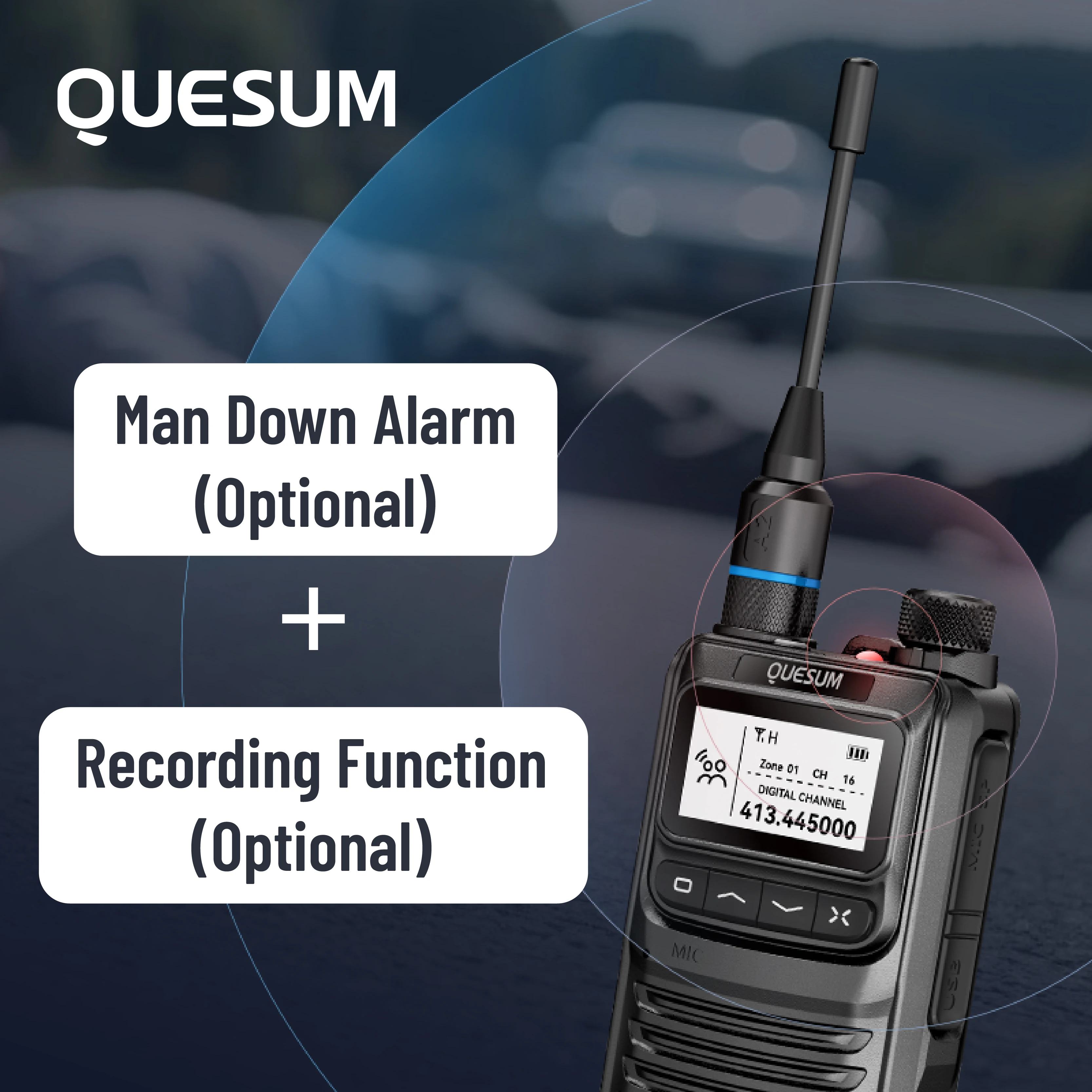 2026 New QUANSHENG DMR Two Way Radio M7 Walkie Talkie License Free PMR446 FRS Radio Walkie-Talkies