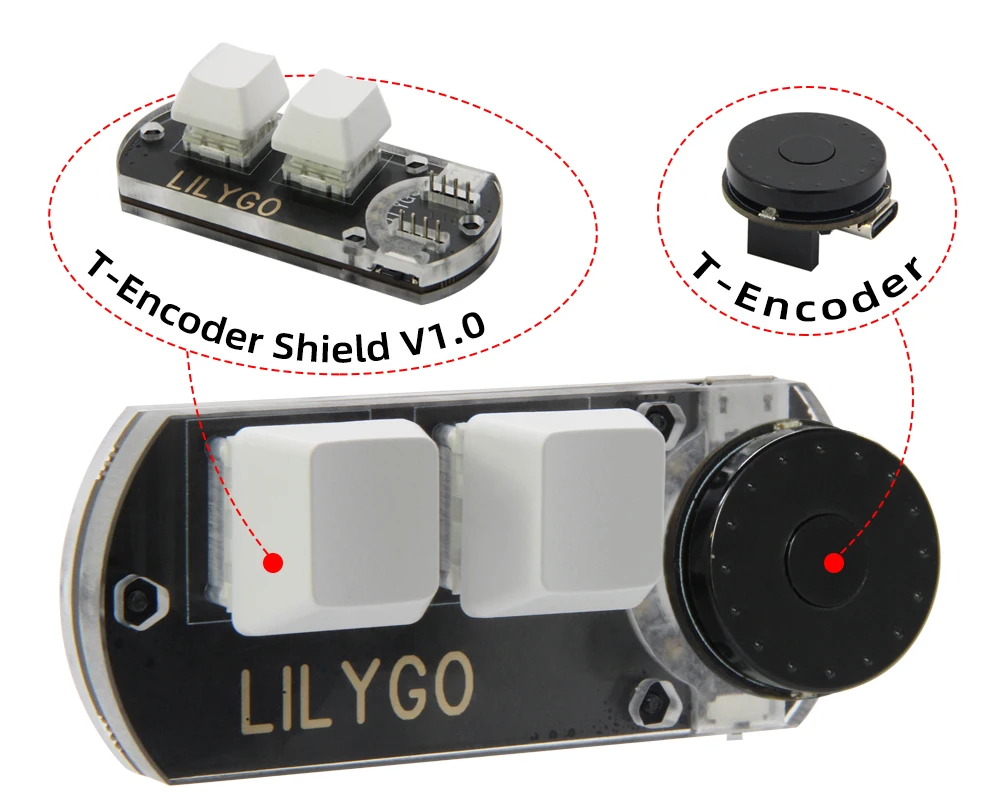 LILYGO CH552 T-Encoder Shield V1.0 - Customizable Macro Keys