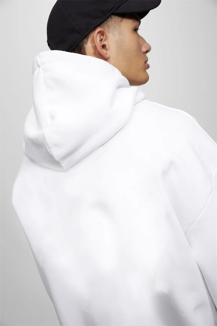 High Quality Men Hoodies Manufacture  Plus Size Custom Patch Embroidery  Fleece Hoodie With Strings for OEM