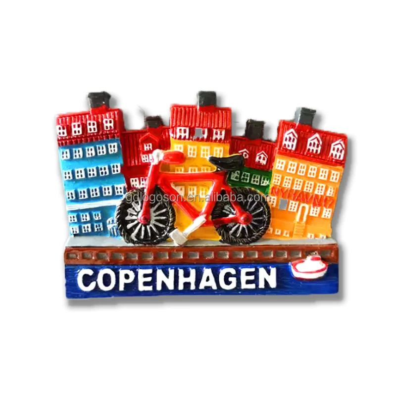 Custom Denmark Copenhagen Nyhavn 3D Travel Souvenirs