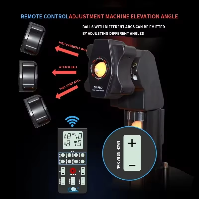 HUI PANG S8PRO Table Tennis Robot Remote Auto High Level Entertainment Ball Machines for Club Training