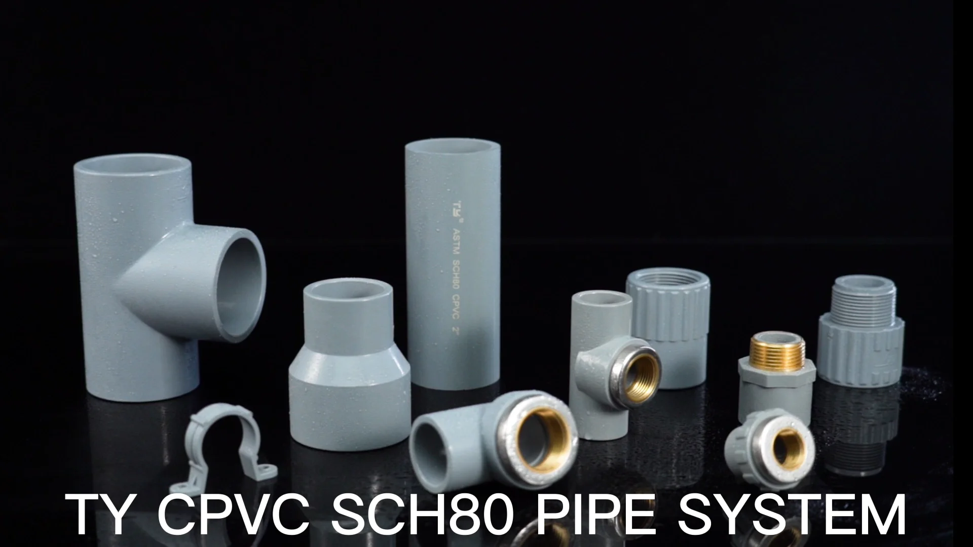 Plastic Cpvc Clip Astm Sch80 Standard Pipes And Fittings With Best